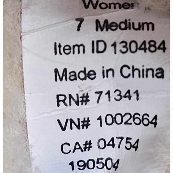 LL Bean Women's Wicked Good Moccasins Red Suede and Sherpa Slippers Size 7 - Picture 5 of 8